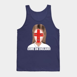 Come On England Football Flag Tank Top